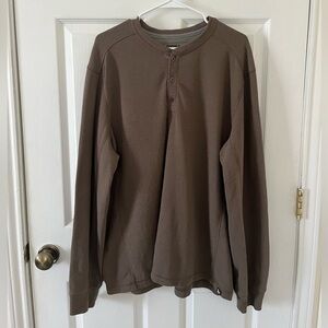 Eddie Bauer Men's Long Sleeve Brown Sweater